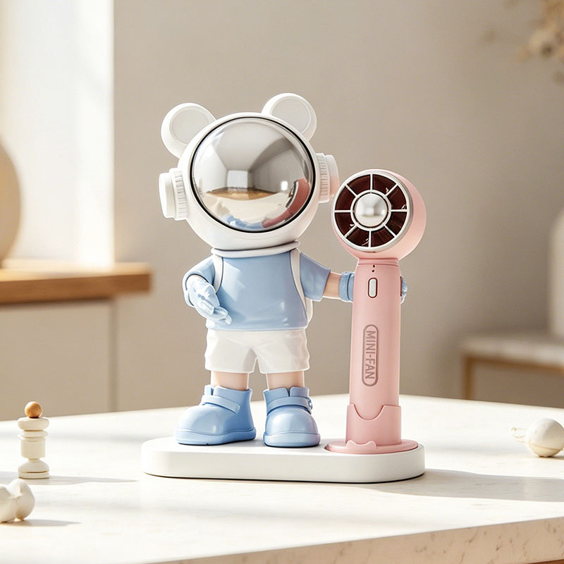Resin Art Wedding Gift - Woondecoratie Creatieve astronautenbeelden Fan Desktop Art