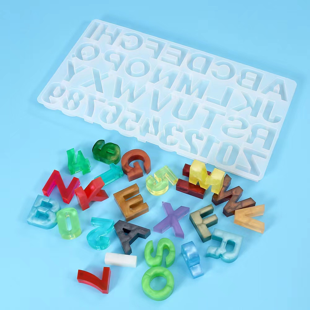 Resin Art Alphabet - Thuis DIY Decor 1PC Kristal Epoxyhars