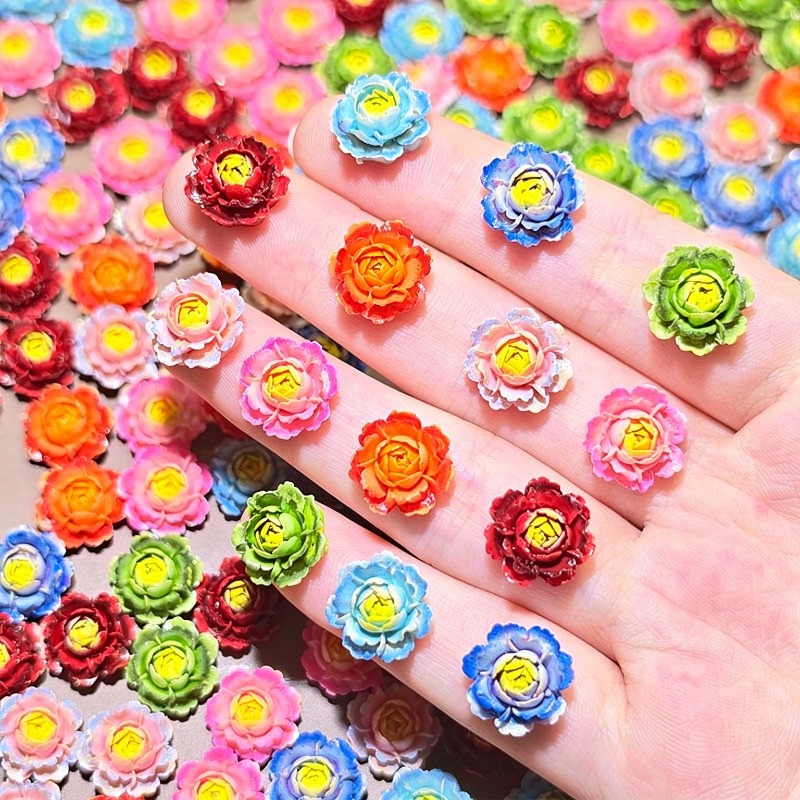 Resin Art Rose - 50 stuks gemengde kleuren 3D hars