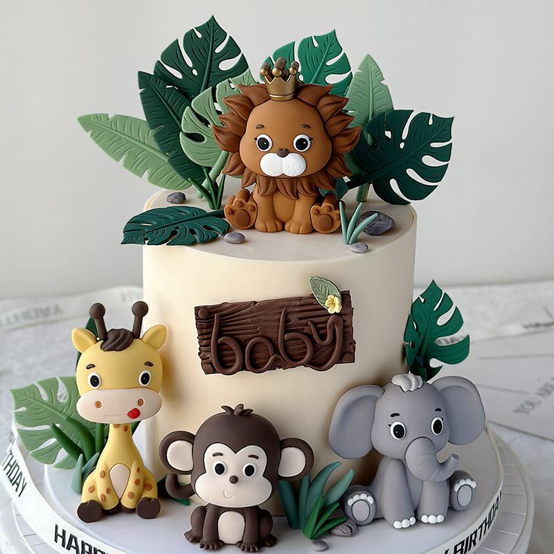 Jungle Safari Dierenpop Taart  - Resin Art Baby recensie en prijs