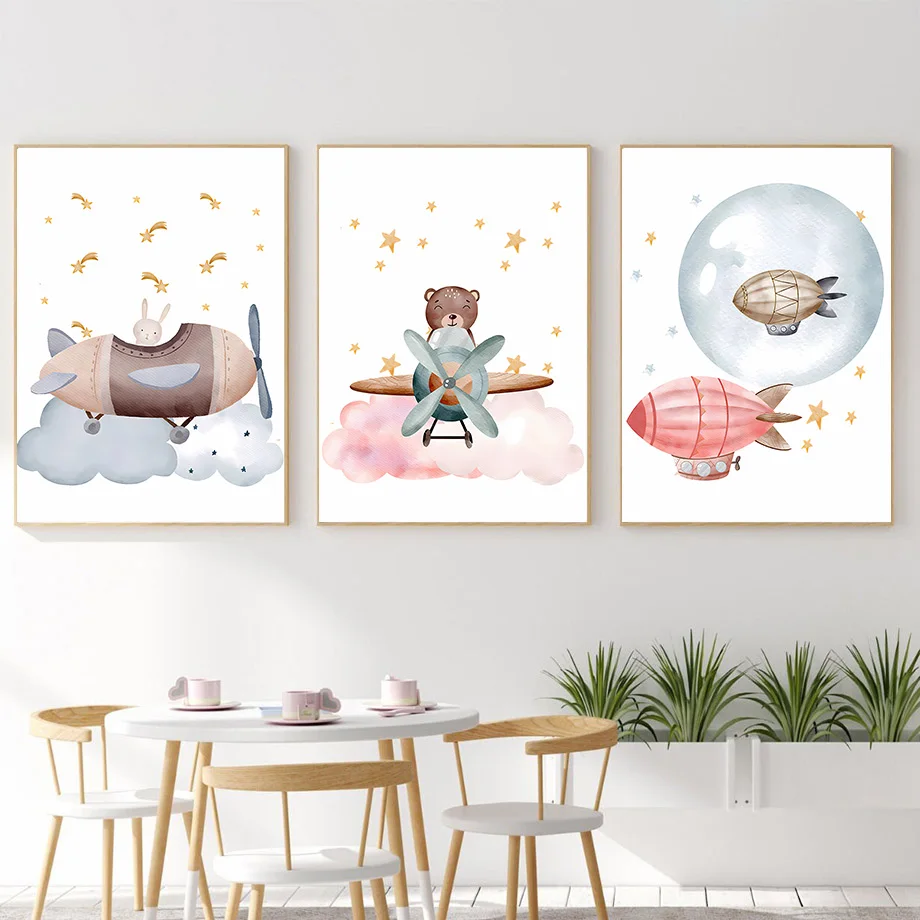 Boho Ballon Vliegtuig Beer Kon - Resin Art Baby recensie en prijs