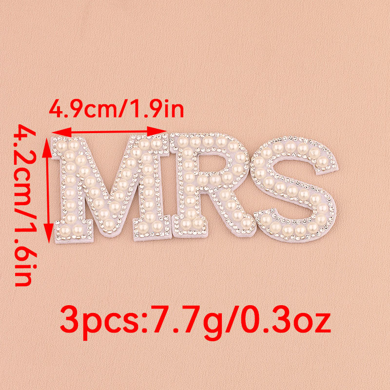 1 set MRS faux parel strass le - Resin Art Alphabet recensie en prijs