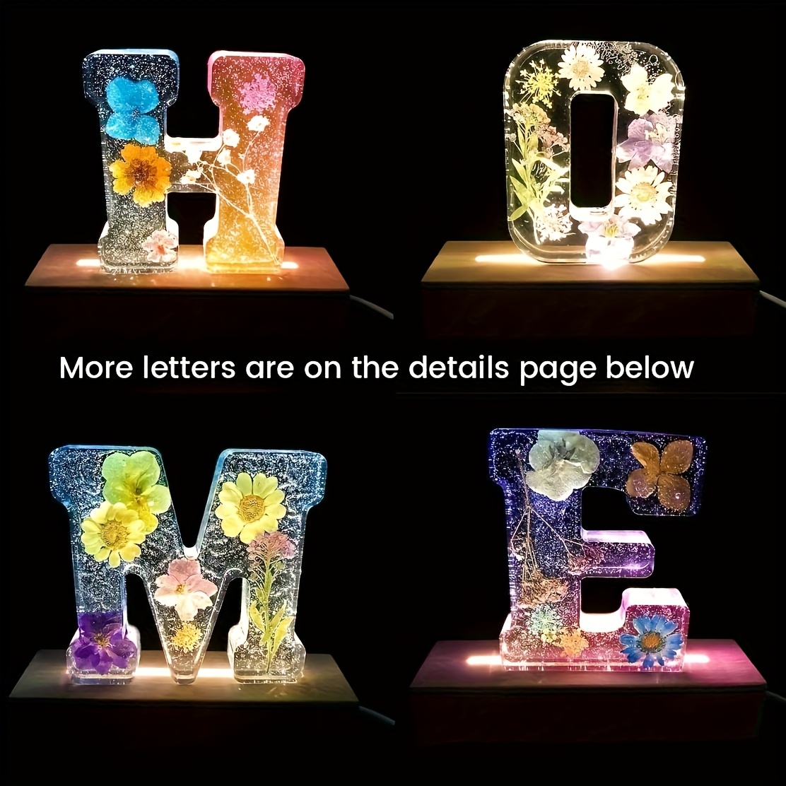 7-inch grote letterharsmal, 3D - Resin Art Alphabet recensie en prijs