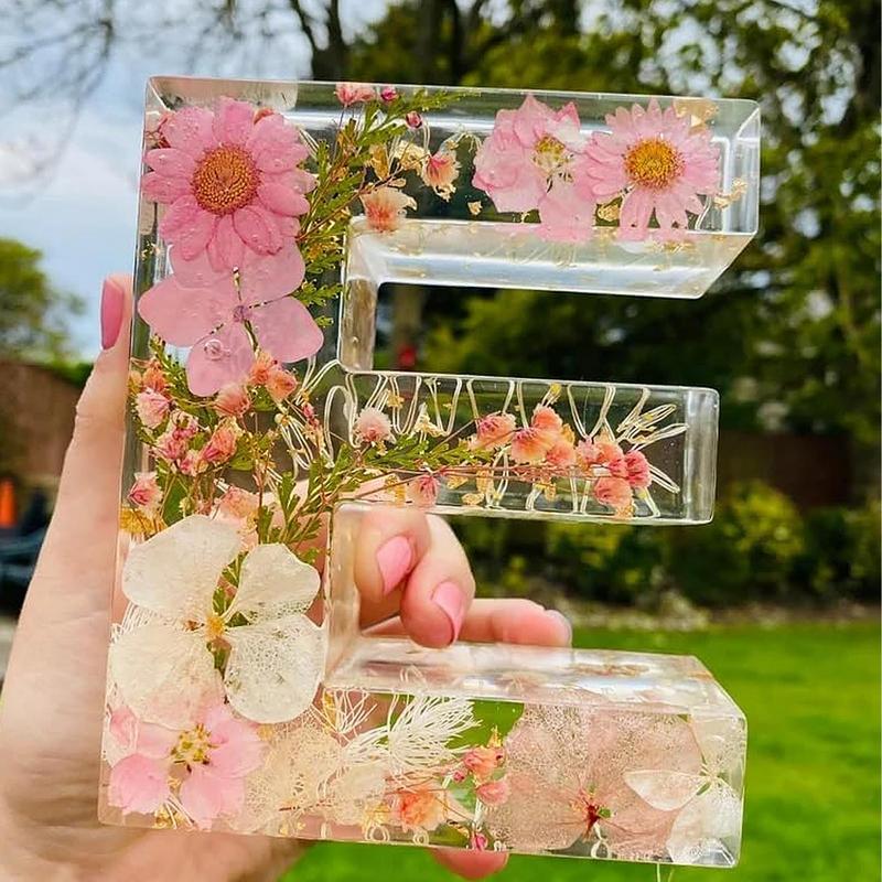Bloemen 26 Letters Nachtlampje - Resin Art Alphabet recensie en prijs